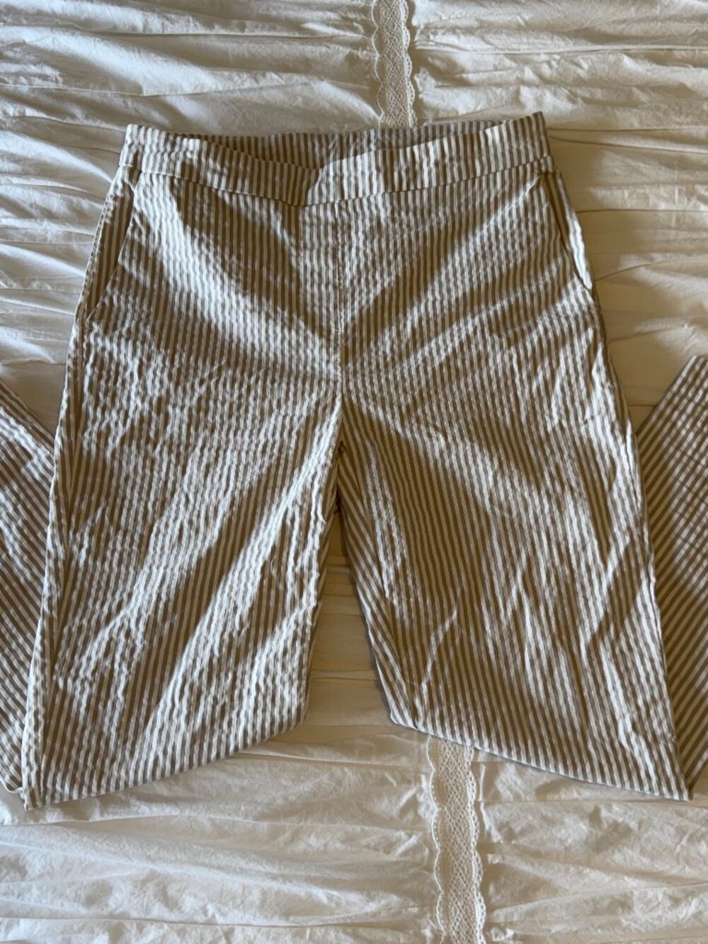 Jones New York Vintage Striped Ankle Trousers